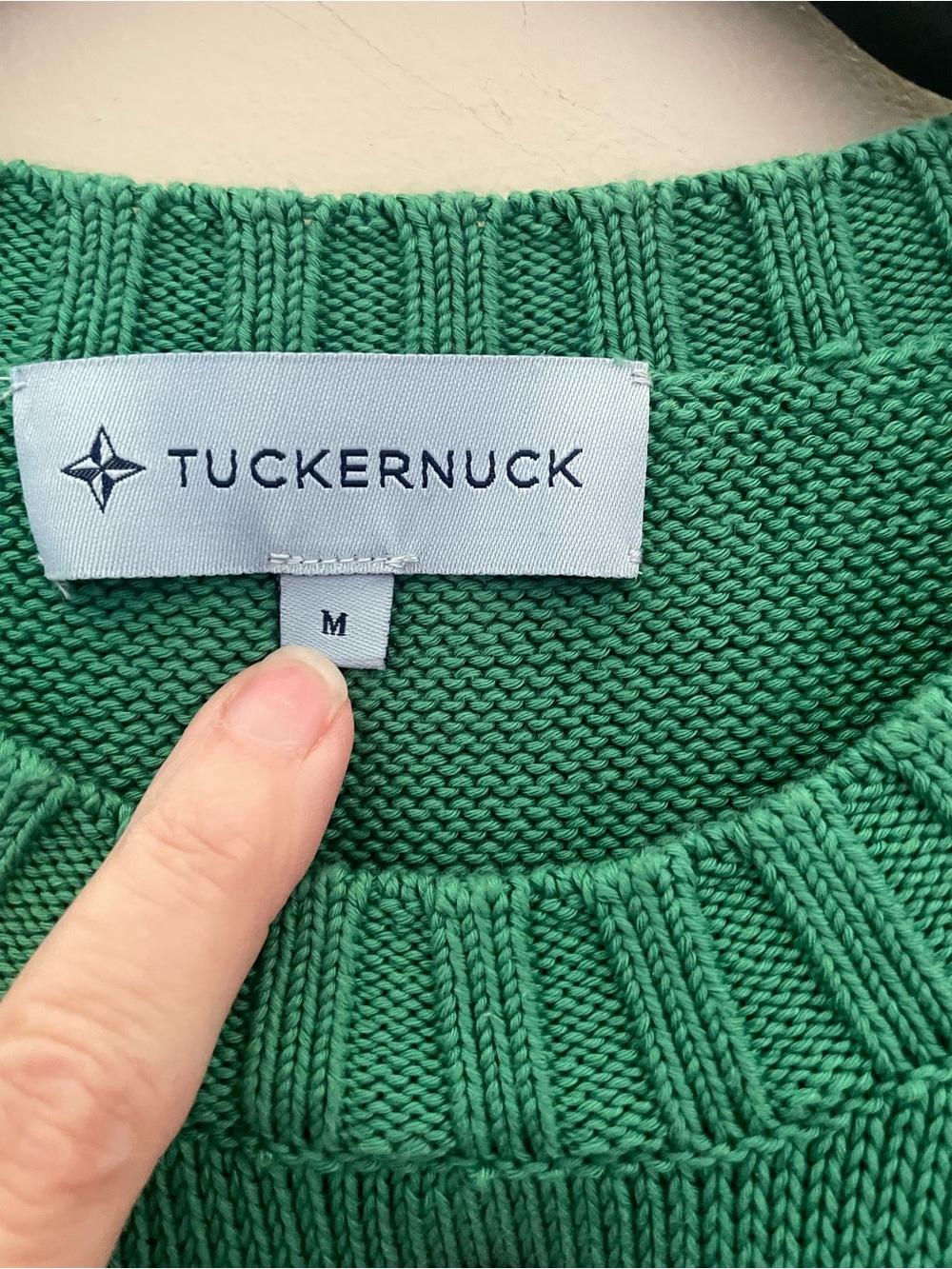 Tuckernuck Lucky Green Lobster ๐ฆ Rockland Sweater Knit Coastal Chic - Size M - Picture 3 of 4